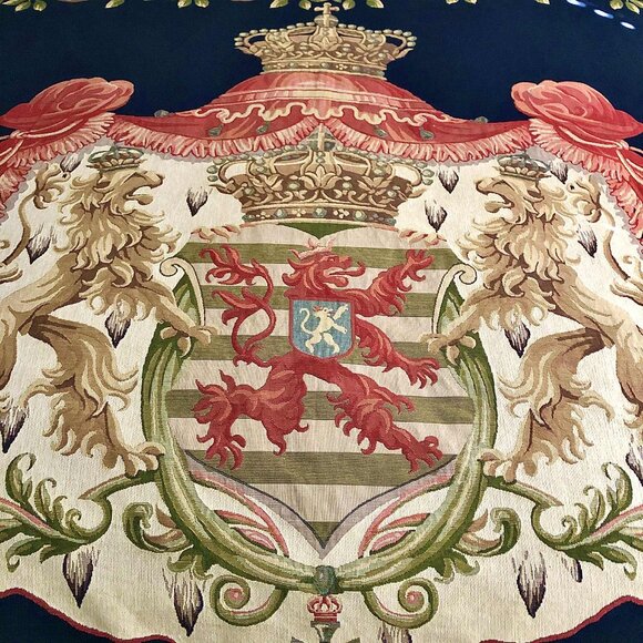 NWT TAPESTRIES II Fine Art Tapestry Old World Heraldic Lions Coat of Arms 76x56” - Picture 5 of 9